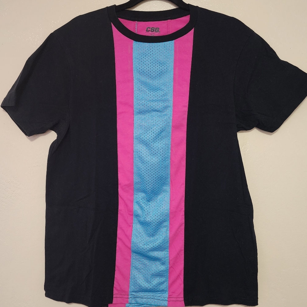 CSG T-Shirt Cotton with Jersey Stripe